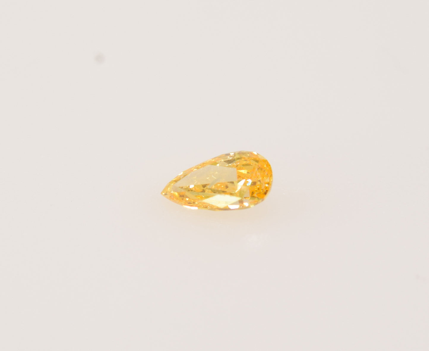 0,19 ct, Fancy Intense Yellowish Orange, I1, Pear, GIA Certified