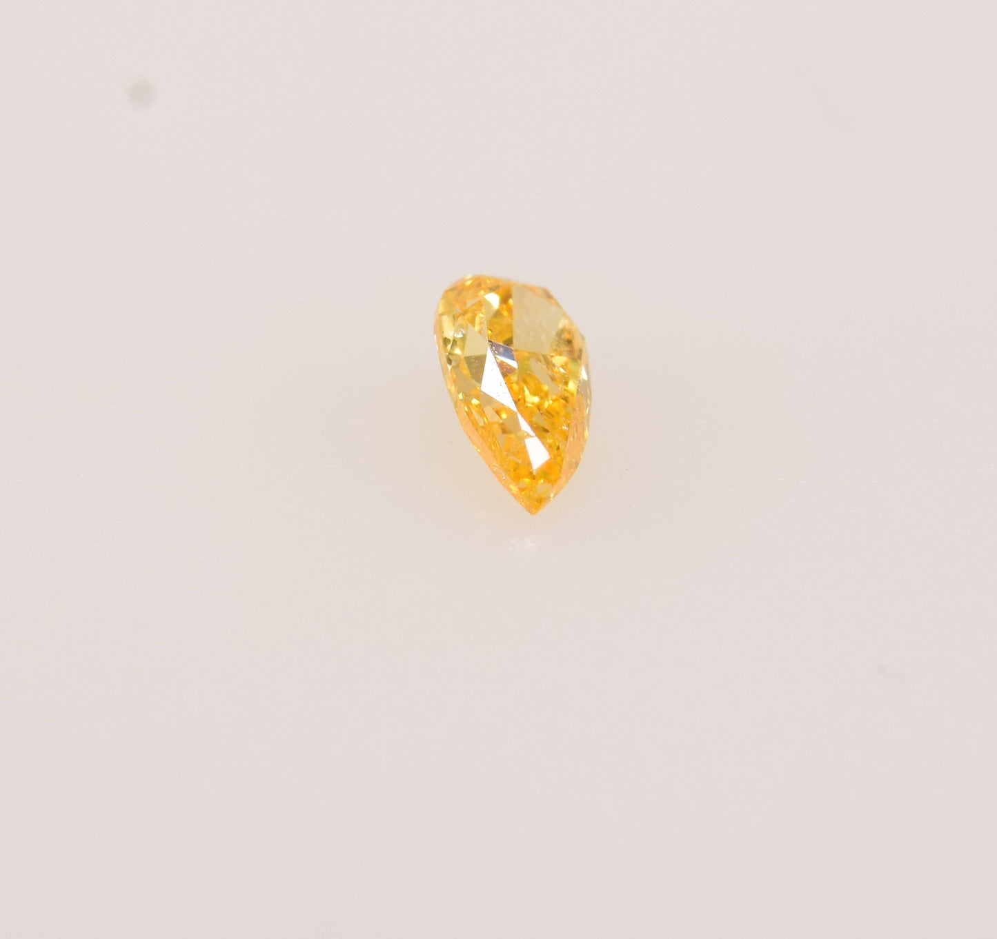 0,19 ct, Fancy Intense Yellowish Orange, I1, Pear, GIA Certified