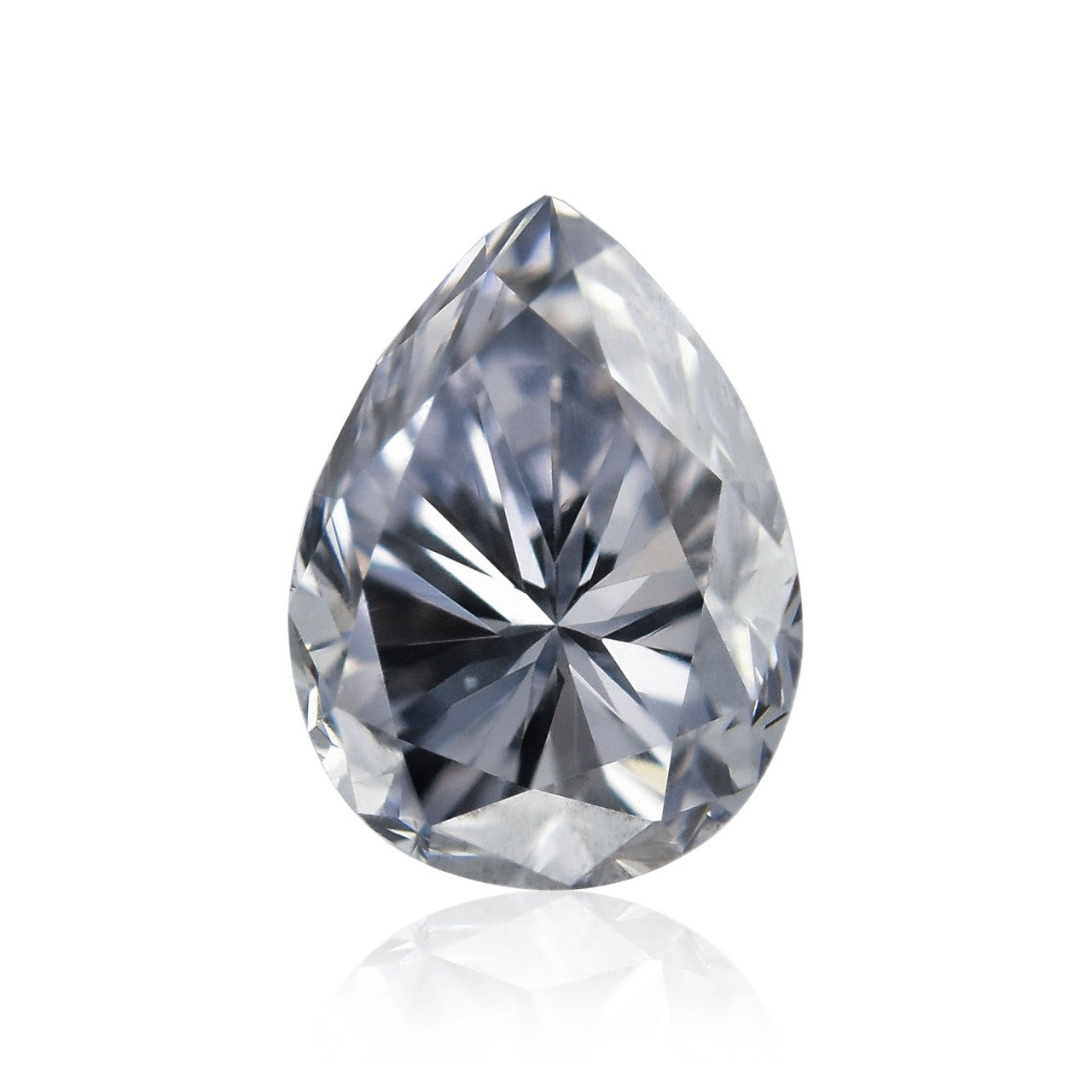 0,20 ct, Fancy Gray Blue, VS2, Pear, GIA Certified