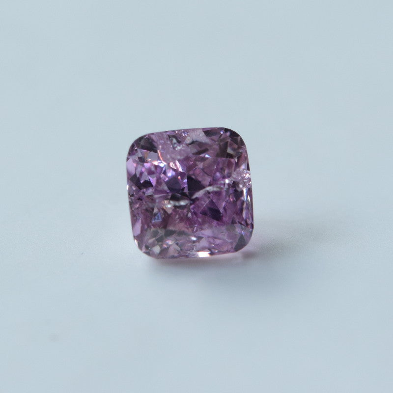 0,18 ct, Fancy Intense Pink-Purple, I2, Cushion, GIA Certified