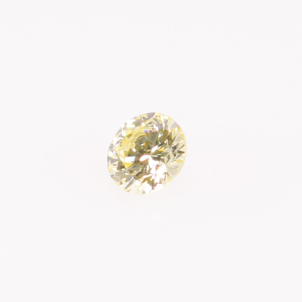 0,08 ct, Fancy Yellow, VS, Round, Not Certified*