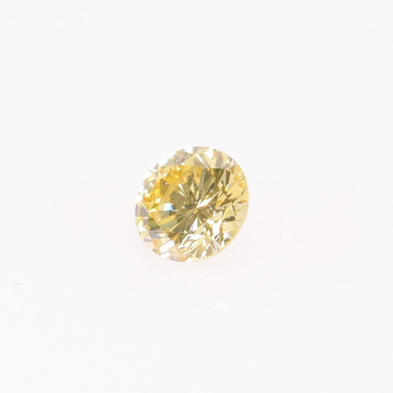 0,10 ct, Fancy Yellow, VS, Round, Not Certified*
