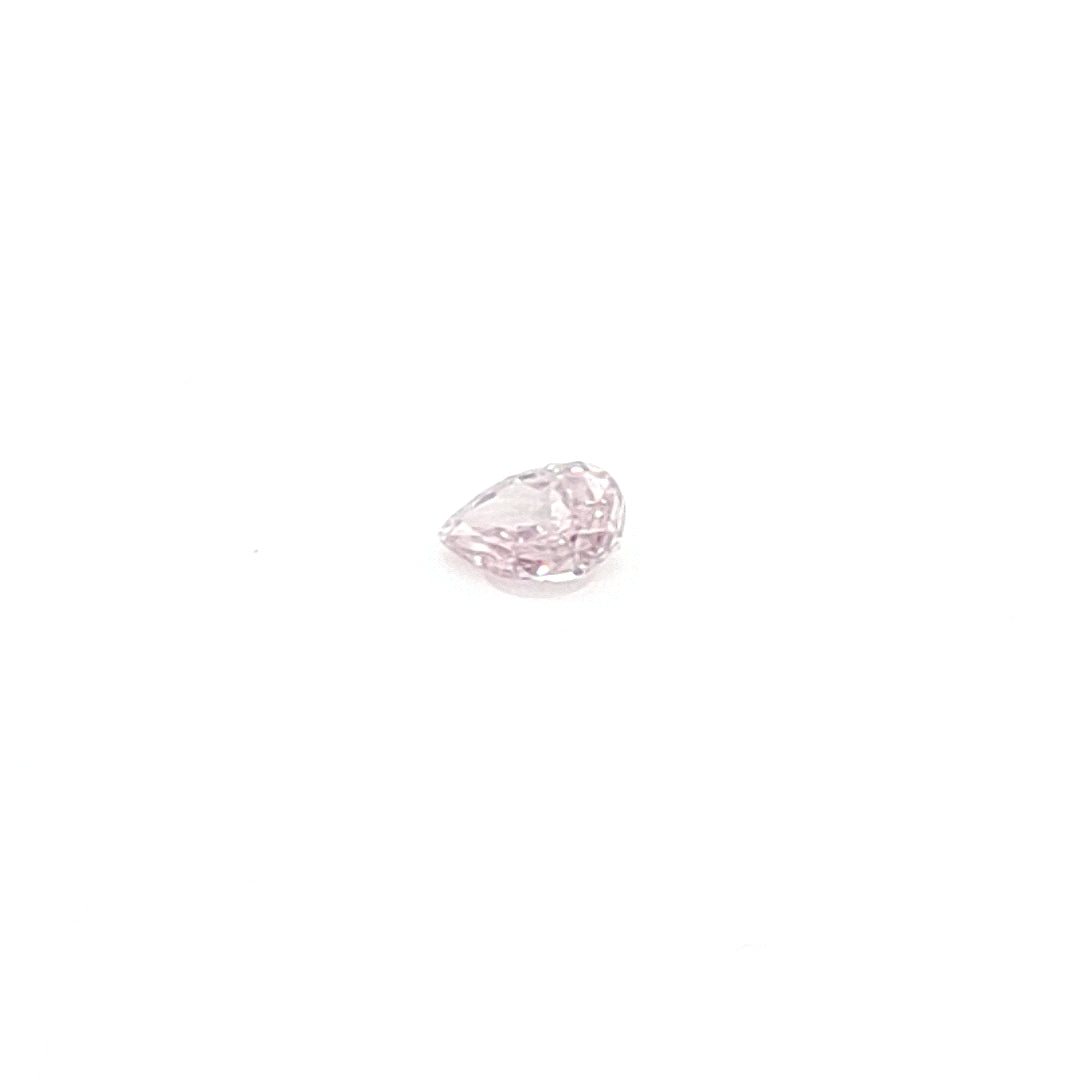 0,08 ct, Fancy Light Pink, I1, Pear, GIA Certified