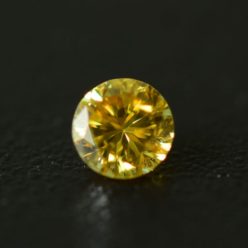 0,2 ct, Fancy Deep Yellow, I2, Round, GIA Certified