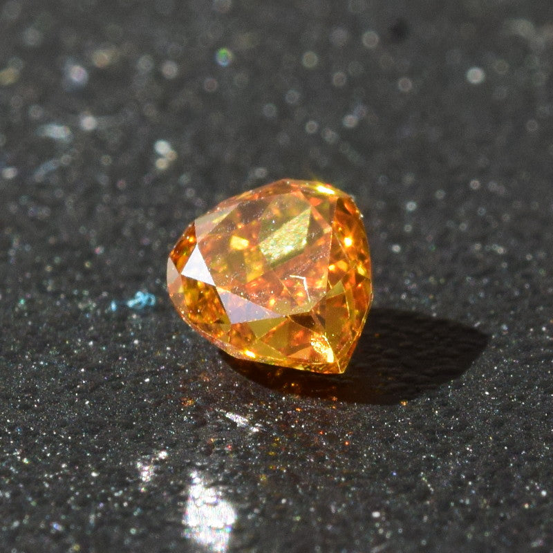 0,35 ct, Fancy Deep Yellow-Orange, VS1, Pear, GIA Certified