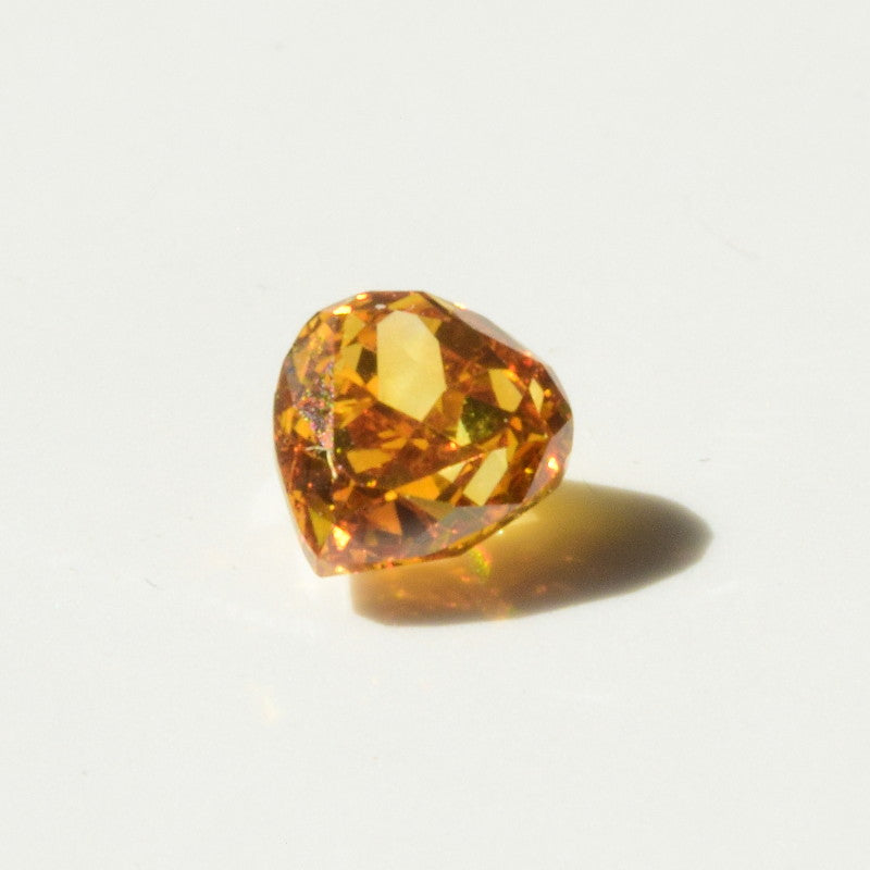 0,35 ct, Fancy Deep Yellow-Orange, VS1, Pear, GIA Certified