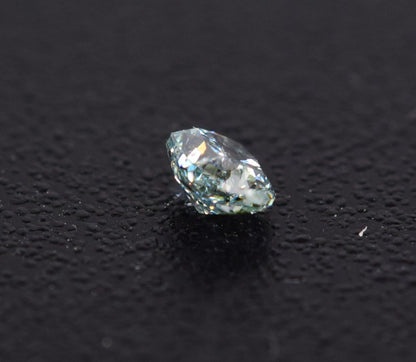 0,17 ct, Fancy Blue Green, SI1, Cushion, GIA Certified