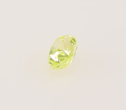 0,25 ct, Fancy Intense Green Yellow, I2, Oval, GIA Certified