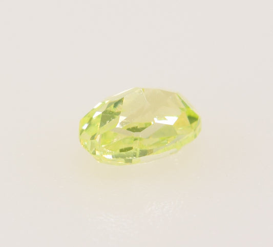 0,25 ct, Fancy Intense Green Yellow, I2, Oval, GIA Certified