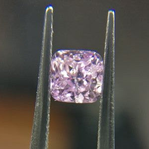 0,18 ct, Fancy Intense Pink-Purple, I2, Cushion, GIA Certified