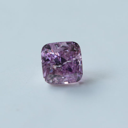 0,18 ct, Fancy Intense Pink-Purple, I2, Cushion, GIA Certified