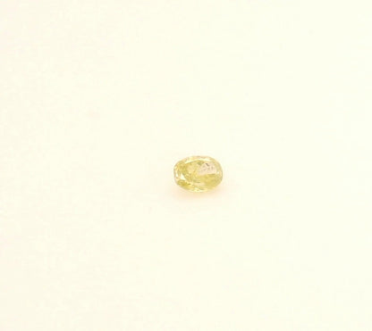 0,05 ct, Fancy Intense Greenish Yellow (Lime), I, Oval, Not Certified*