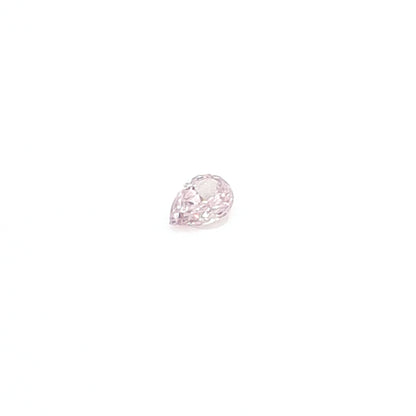 0,08 ct, Fancy Light Pink, I1, Pear, GIA Certified