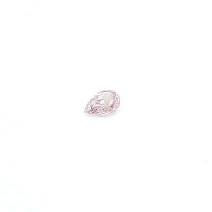 0,08 ct, Fancy Light Pink, I1, Pear, GIA Certified