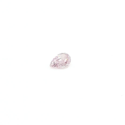 0,08 ct, Fancy Light Pink, I1, Pear, GIA Certified