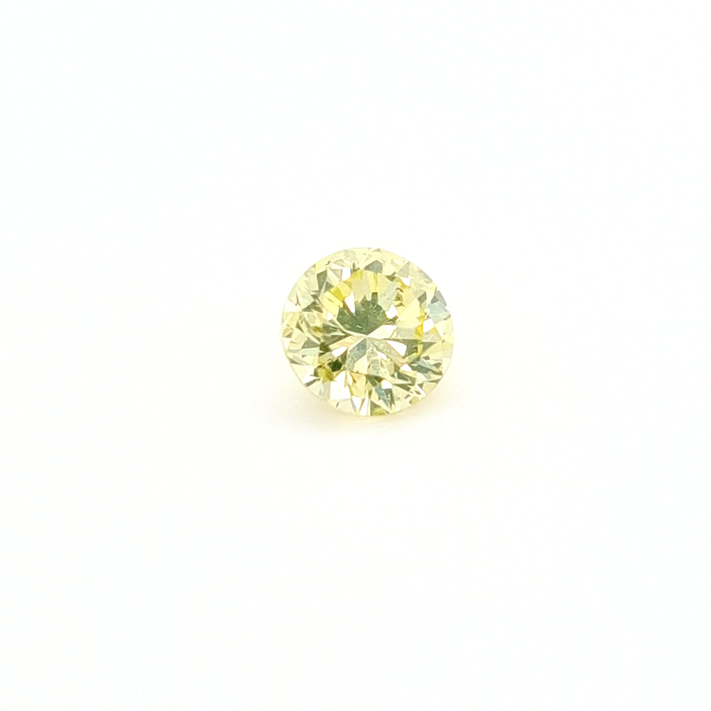 1,47 ct, Fancy Green-Yellow, SI2, Round, GIA Certified