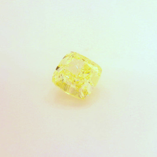 1,25 ct, Fancy Yellow, IF, Cushion, GIA Certified