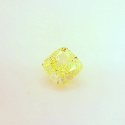 1,25 ct, Fancy Yellow, IF, Cushion, GIA Certified