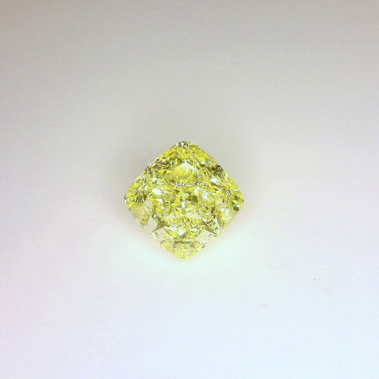 1,25 ct, Fancy Yellow, IF, Cushion, GIA Certified
