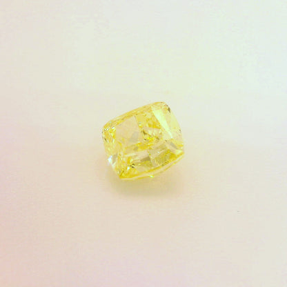 1,07 ct, Fancy Intense Yellow, VVS2, Cushion, GIA Certified