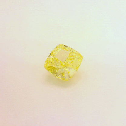 1,07 ct, Fancy Intense Yellow, VVS2, Cushion, GIA Certified