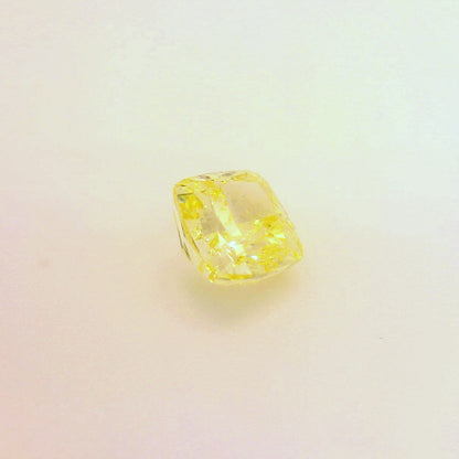 1,07 ct, Fancy Intense Yellow, VVS2, Cushion, GIA Certified
