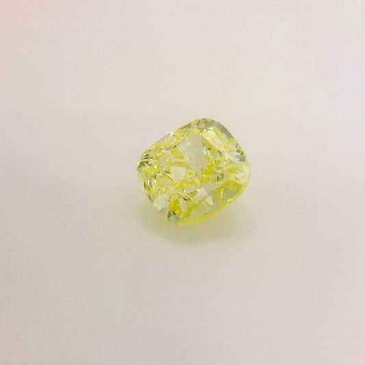 1,15 ct, Fancy Yellow, IF, Cushion, GIA Certified