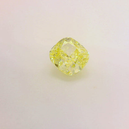 1,15 ct, Fancy Yellow, IF, Cushion, GIA Certified