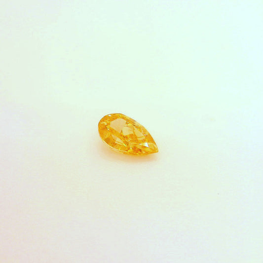 0,31 ct, Fancy Intense Yellowish Orange, VS1, Pear, GIA Certified