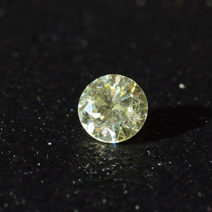 0,22 ct, Fancy Green-Yellow, I1, Round, Not Certified*