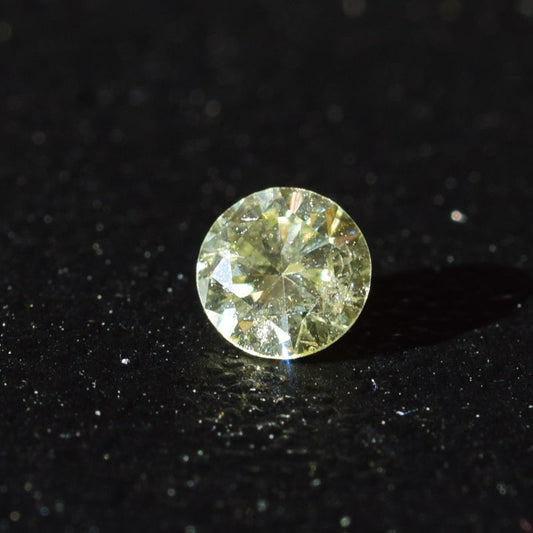 0,22 ct, Fancy Green-Yellow, I1, Round, Not Certified*