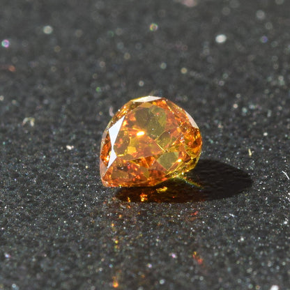 0,35 ct, Fancy Deep Yellow-Orange, VS1, Pear, GIA Certified