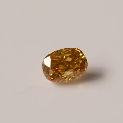 0,19 ct, Fancy Deep Orangy Yellow, SI2, Oval, IGI Certified