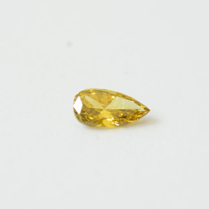 0,24 ct, Fancy Deep Brownish Yellow, VS2, Pear, IGI Certified