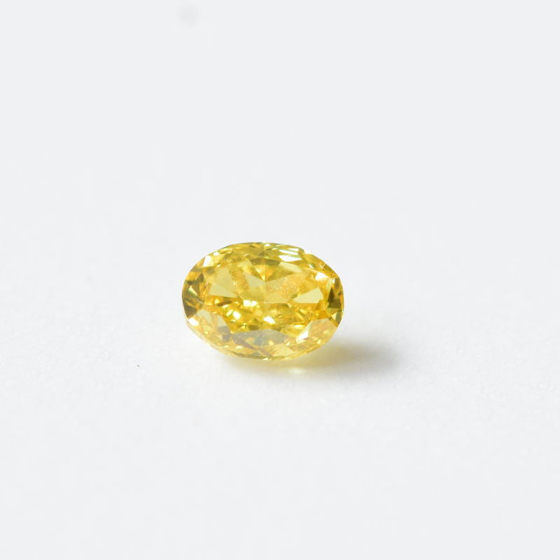 0,17 ct, Fancy Vivid Yellow, VVS2, Oval, IGI Certified