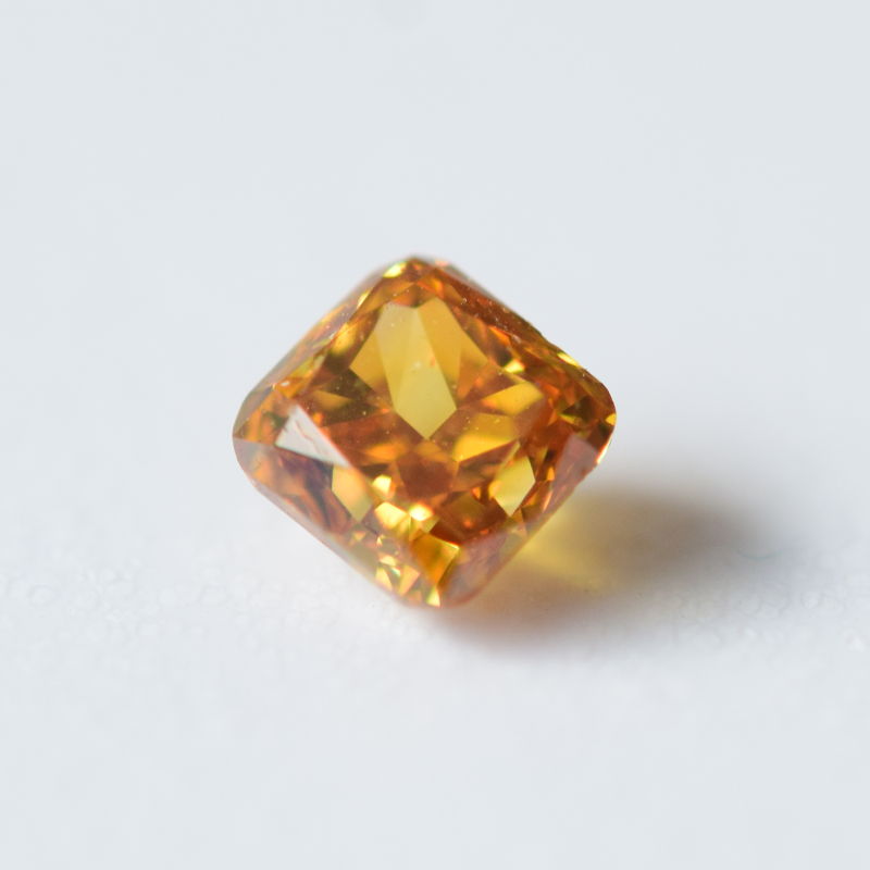 0,22 ct, Fancy Deep Yellow-Orange, SI1, Radiant, GIA Certified