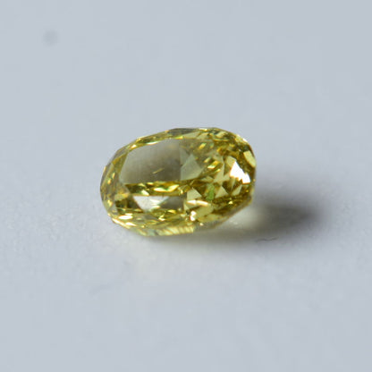 0,2 ct, Fancy Deep Brownish Greenish Yellow, SI1, Oval, GIA Certified
