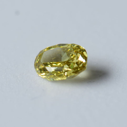 0,2 ct, Fancy Deep Brownish Greenish Yellow, SI1, Oval, GIA Certified
