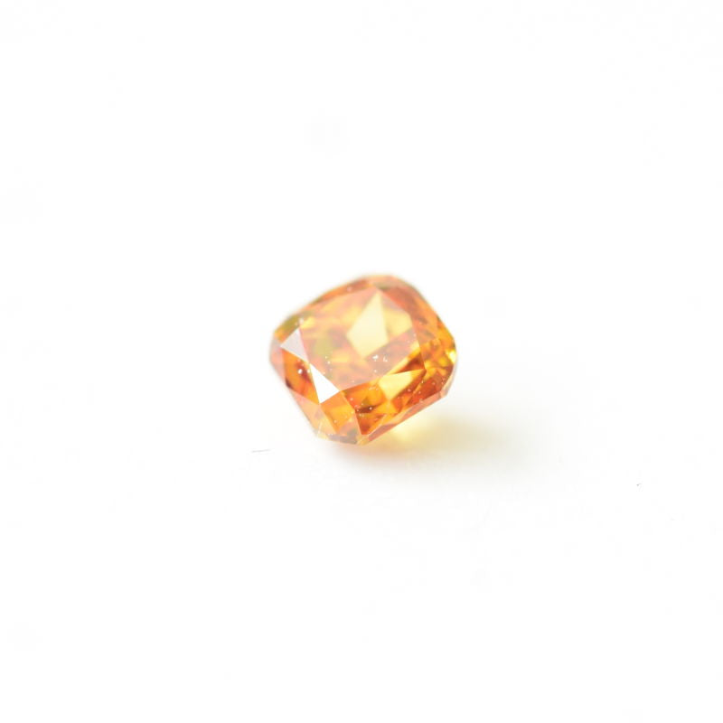 0,17 ct, Fancy Deep Yellowish Orange, VS2, Radiant, IGI Certified