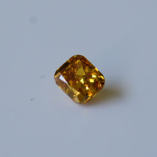 0,16 ct, Fancy Deep Orangy Yellow, I1, Radiant, IGI Certified