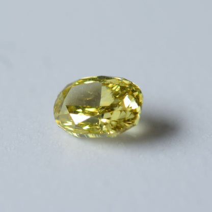 0,2 ct, Fancy Deep Brownish Greenish Yellow, SI1, Oval, GIA Certified