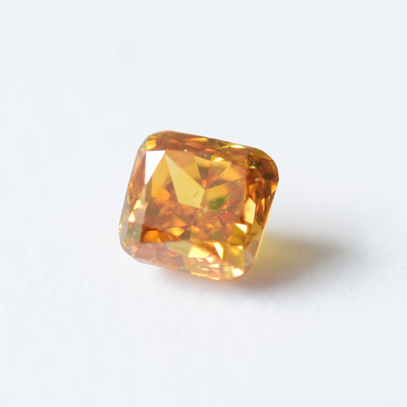 0,22 ct, Fancy Deep Yellow-Orange, SI1, Radiant, GIA Certified