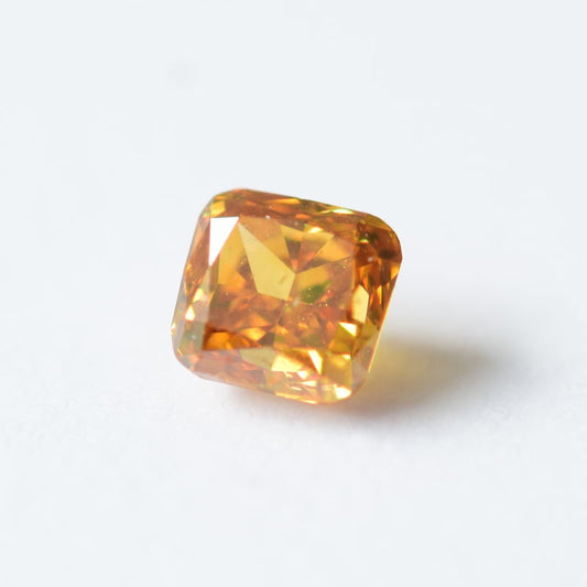 0,22 ct, Fancy Deep Yellow-Orange, SI1, Radiant, GIA Certified