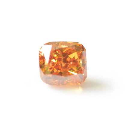 0,17 ct, Fancy Deep Orange, VS1, Cushion, IGI Certified