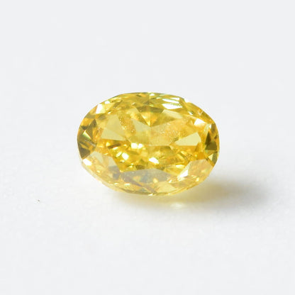 0,17 ct, Fancy Vivid Yellow, VVS2, Oval, IGI Certified
