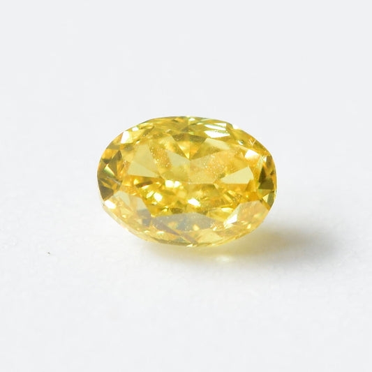 0,17 ct, Fancy Vivid Yellow, VVS2, Oval, IGI Certified
