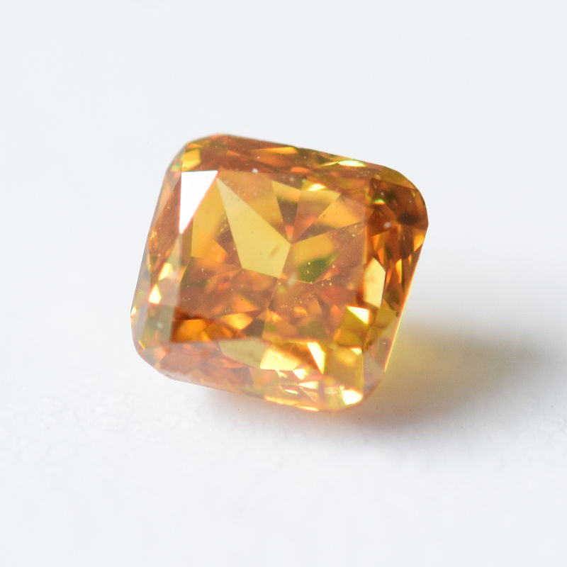 0,22 ct, Fancy Deep Yellow-Orange, SI1, Radiant, GIA Certified