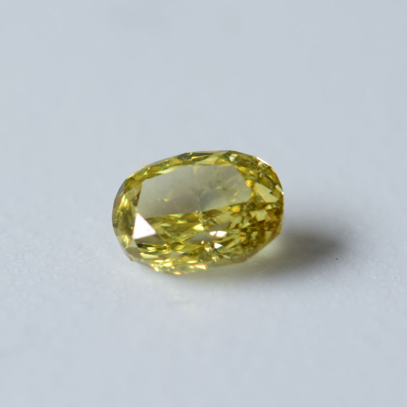 0,2 ct, Fancy Deep Brownish Greenish Yellow, SI1, Oval, GIA Certified