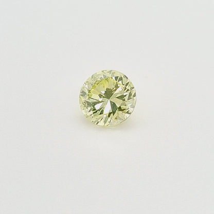 1,47 ct, Fancy Green-Yellow, SI2, Round, GIA Certified