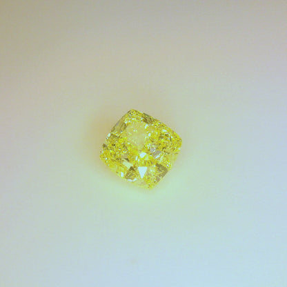 1,07 ct, Fancy Yellow, VVS1, Cushion, GIA Certified